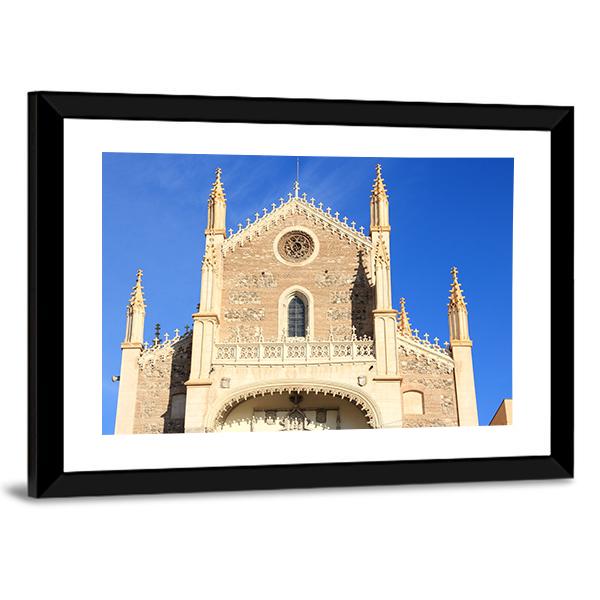 San Jeronimo Church In Madrid Canvas Wall Art-3 Horizontal-Gallery Wrap-25" x 16"-Tiaracle