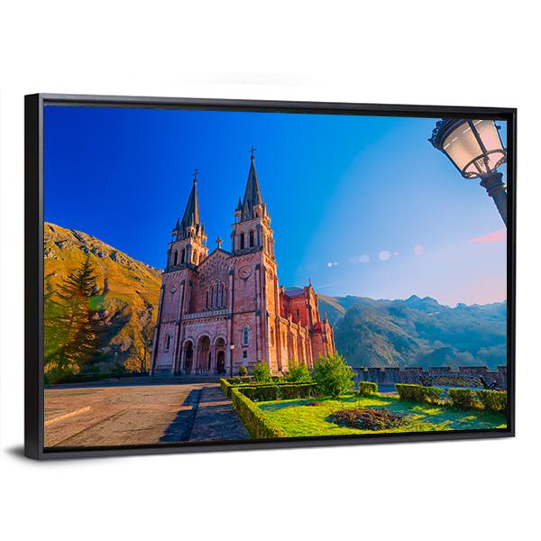 Sanctuary Of Covadonga In Spain Canvas Wall Art-3 Horizontal-Gallery Wrap-25" x 16"-Tiaracle