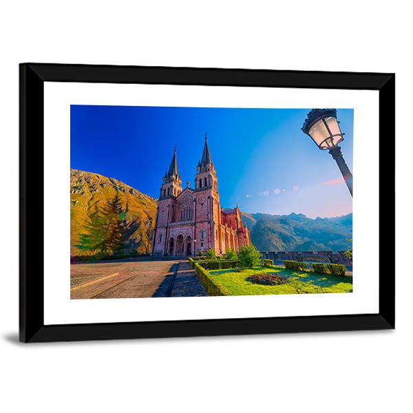 Sanctuary Of Covadonga In Spain Canvas Wall Art-3 Horizontal-Gallery Wrap-25" x 16"-Tiaracle