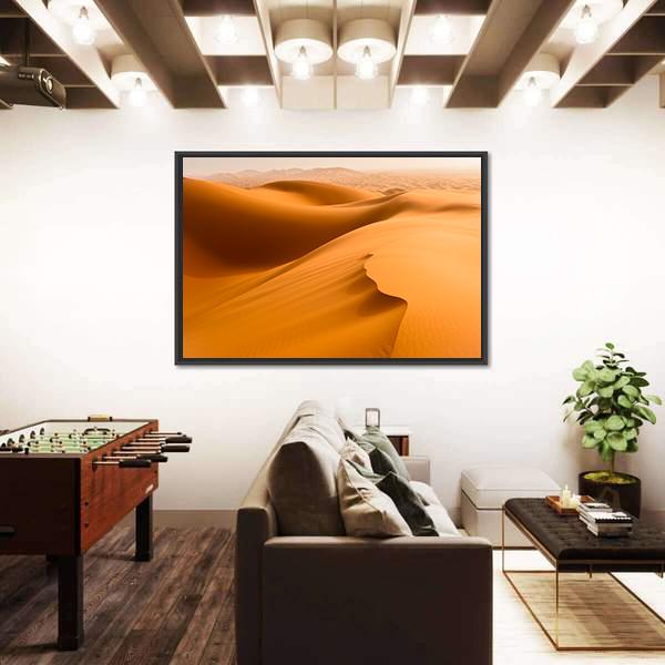 Sand Dunes In The Sahara Desert Merzouga Morocco Canvas Wall Art-3 Horizontal-Gallery Wrap-25" x 16"-Tiaracle