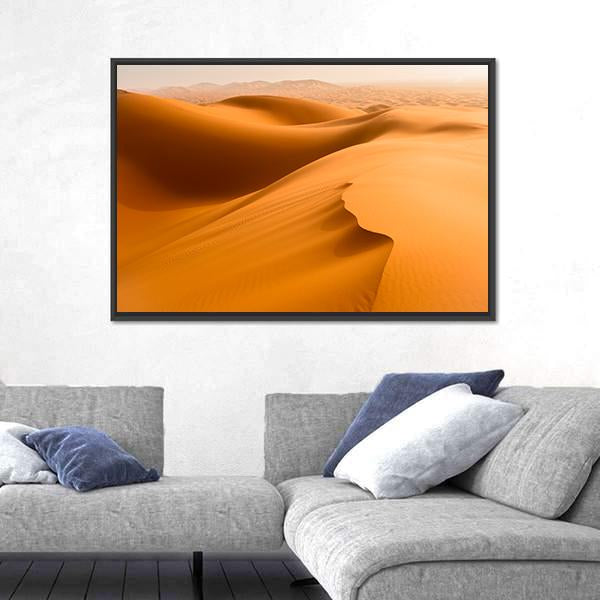 Sand Dunes In The Sahara Desert Merzouga Morocco Canvas Wall Art-3 Horizontal-Gallery Wrap-25" x 16"-Tiaracle