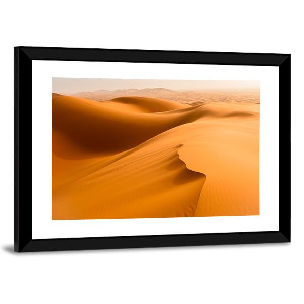 Sand Dunes In The Sahara Desert Merzouga Morocco Canvas Wall Art-3 Horizontal-Gallery Wrap-25" x 16"-Tiaracle