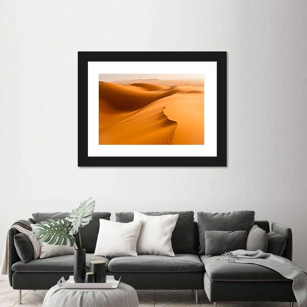 Sand Dunes In The Sahara Desert Merzouga Morocco Canvas Wall Art-3 Horizontal-Gallery Wrap-25" x 16"-Tiaracle