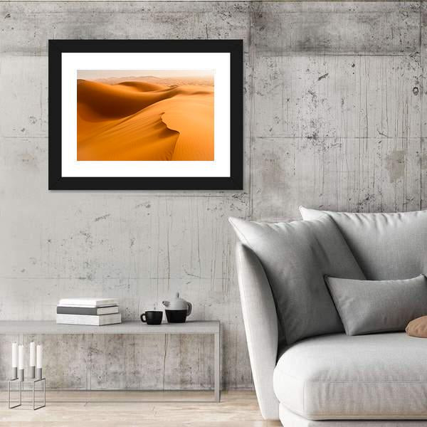 Sand Dunes In The Sahara Desert Merzouga Morocco Canvas Wall Art-3 Horizontal-Gallery Wrap-25" x 16"-Tiaracle