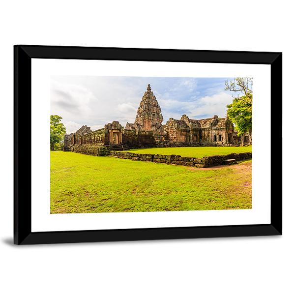 Sand Stone Castle In Thailand Canvas Wall Art-5 Horizontal-Gallery Wrap-22" x 12"-Tiaracle