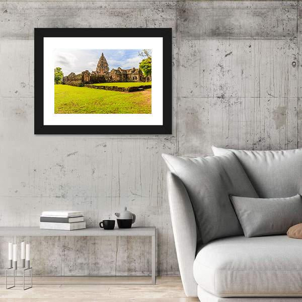 Sand Stone Castle In Thailand Canvas Wall Art-5 Horizontal-Gallery Wrap-22" x 12"-Tiaracle