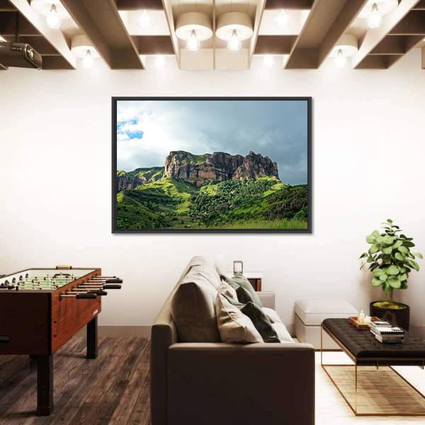 Sandstone Rock Drakensberg Mountains Canvas Wall Art-3 Horizontal-Gallery Wrap-25" x 16"-Tiaracle