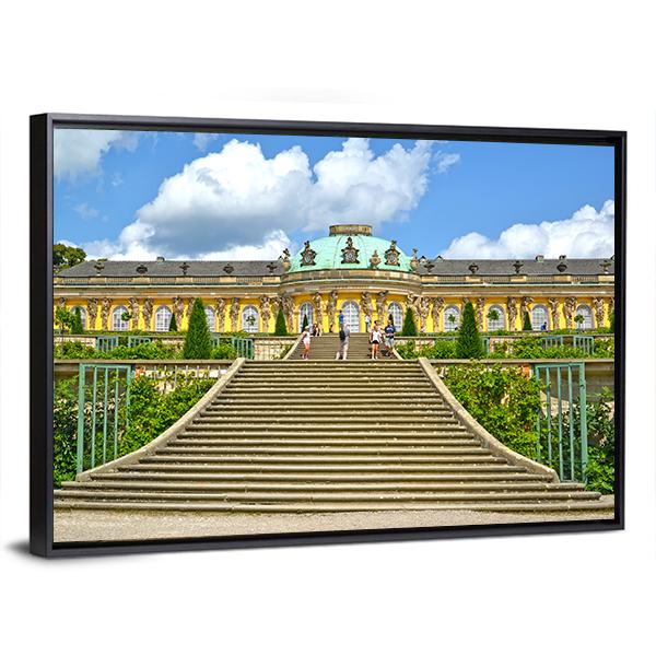 Sanssouci Palace Canvas Wall Art-5 Horizontal-Gallery Wrap-22" x 12"-Tiaracle