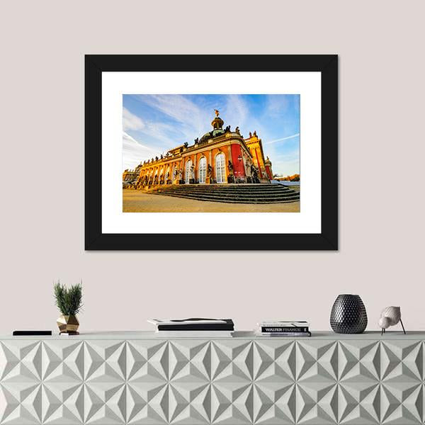 Sanssouci Palace In Potsdam Canvas Wall Art-5 Horizontal-Gallery Wrap-22" x 12"-Tiaracle