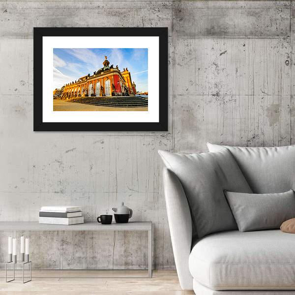 Sanssouci Palace In Potsdam Canvas Wall Art-5 Horizontal-Gallery Wrap-22" x 12"-Tiaracle
