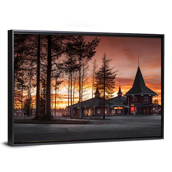 Santa Claus Village In Finland Canvas Wall Art-3 Horizontal-Gallery Wrap-25" x 16"-Tiaracle
