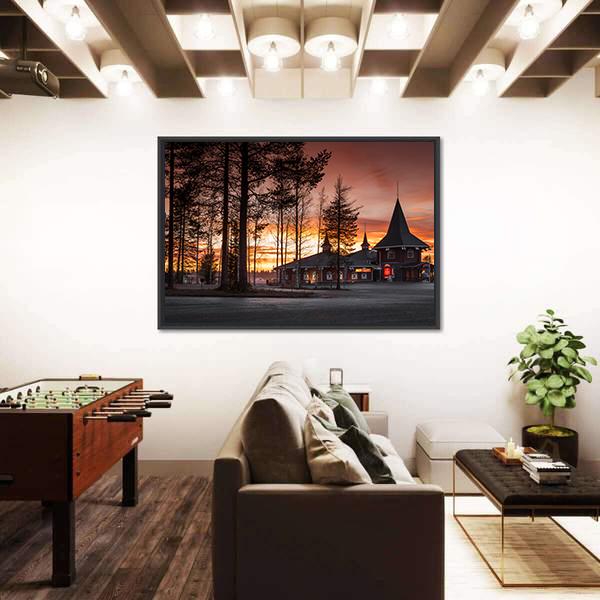 Santa Claus Village In Finland Canvas Wall Art-3 Horizontal-Gallery Wrap-25" x 16"-Tiaracle