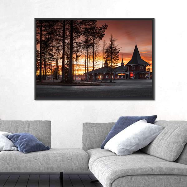 Santa Claus Village In Finland Canvas Wall Art-3 Horizontal-Gallery Wrap-25" x 16"-Tiaracle