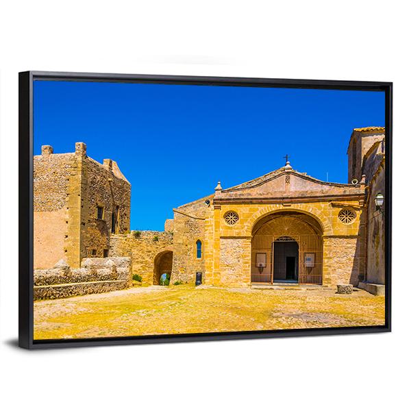 Santuari Del Puig De Maria At Mallorca Canvas Wall Art-3 Horizontal-Gallery Wrap-25" x 16"-Tiaracle