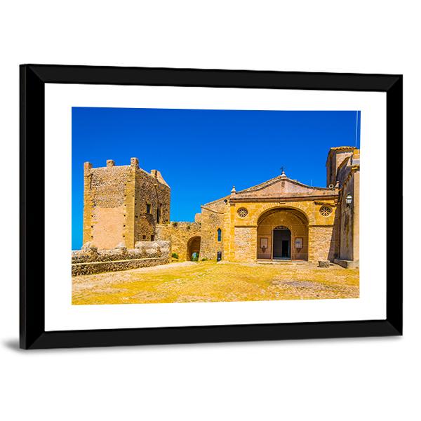 Santuari Del Puig De Maria At Mallorca Canvas Wall Art-3 Horizontal-Gallery Wrap-25" x 16"-Tiaracle