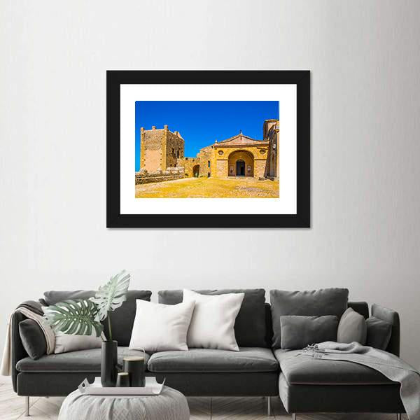 Santuari Del Puig De Maria At Mallorca Canvas Wall Art-3 Horizontal-Gallery Wrap-25" x 16"-Tiaracle