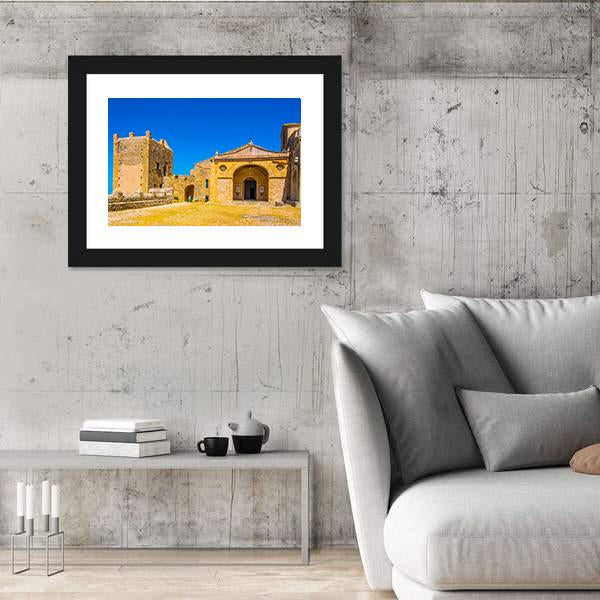 Santuari Del Puig De Maria At Mallorca Canvas Wall Art-3 Horizontal-Gallery Wrap-25" x 16"-Tiaracle