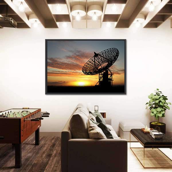 Satellite Dishes Canvas Wall Art-5 Horizontal-Gallery Wrap-22" x 12"-Tiaracle