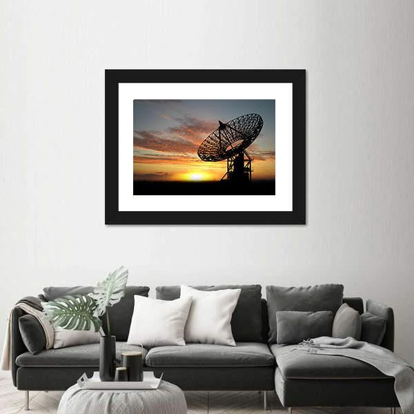 Satellite Dishes Canvas Wall Art-5 Horizontal-Gallery Wrap-22" x 12"-Tiaracle