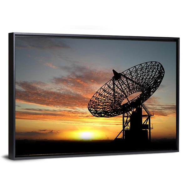 Satellite Dishes Canvas Wall Art-5 Horizontal-Gallery Wrap-22" x 12"-Tiaracle