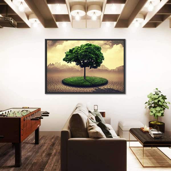 Save The Earth Canvas Wall Art-5 Horizontal-Gallery Wrap-22" x 12"-Tiaracle