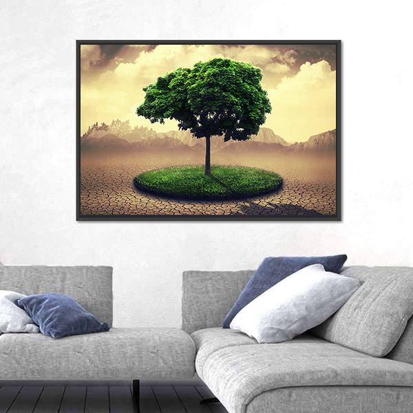 Save The Earth Canvas Wall Art-5 Horizontal-Gallery Wrap-22" x 12"-Tiaracle