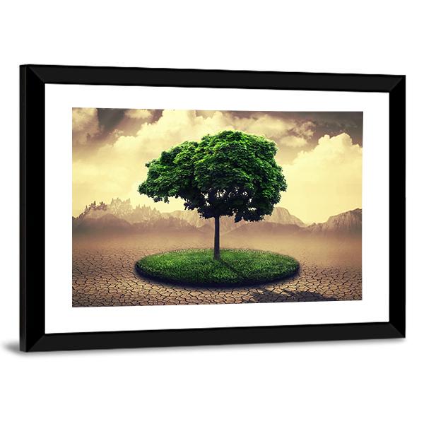Save The Earth Canvas Wall Art-5 Horizontal-Gallery Wrap-22" x 12"-Tiaracle