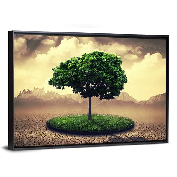 Save The Earth Canvas Wall Art-5 Horizontal-Gallery Wrap-22" x 12"-Tiaracle