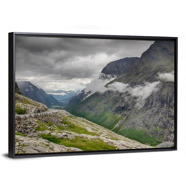 Scandinavia Mountain Landscapes Canvas Wall Art-3 Horizontal-Gallery Wrap-25" x 16"-Tiaracle