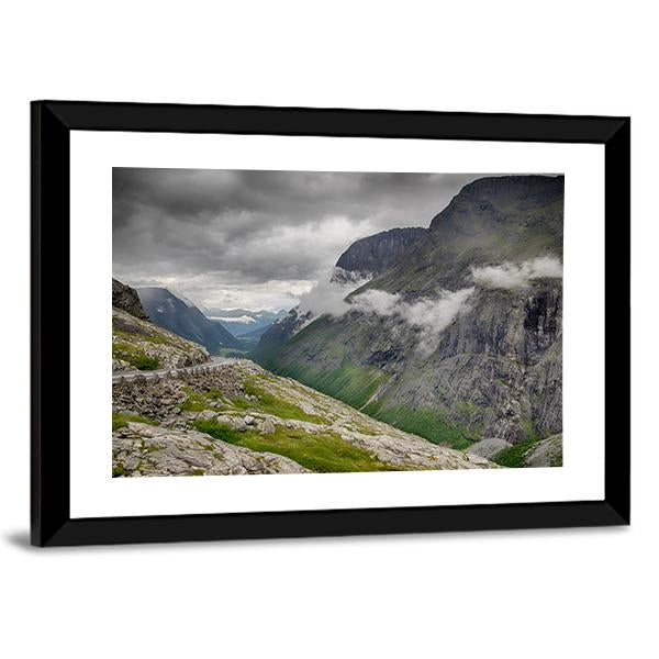 Scandinavia Mountain Landscapes Canvas Wall Art-3 Horizontal-Gallery Wrap-25" x 16"-Tiaracle