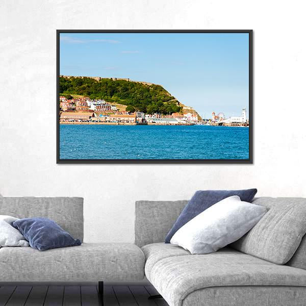 Scarborough South Bay Harbor Canvas Wall Art-3 Horizontal-Gallery Wrap-25" x 16"-Tiaracle