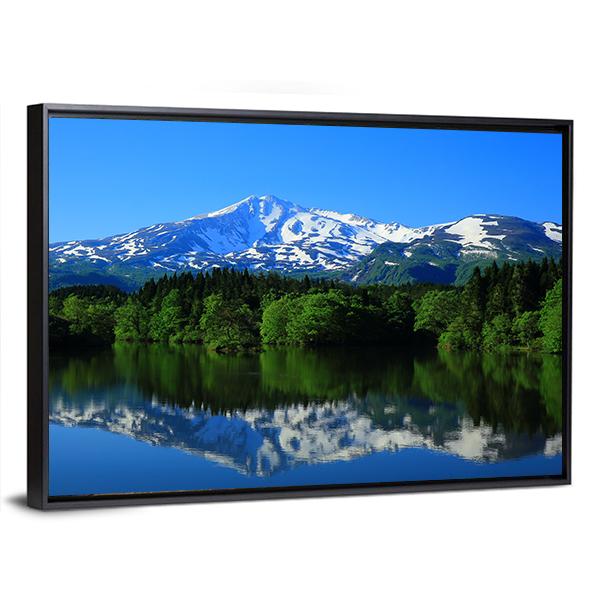 Scenery Of Green Mt Chokai Canvas Wall Art-3 Horizontal-Gallery Wrap-25" x 16"-Tiaracle