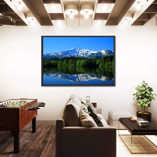 Scenery Of Green Mt Chokai Canvas Wall Art-3 Horizontal-Gallery Wrap-25" x 16"-Tiaracle