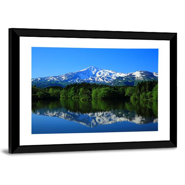 Scenery Of Green Mt Chokai Canvas Wall Art-3 Horizontal-Gallery Wrap-25" x 16"-Tiaracle