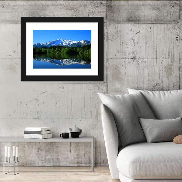 Scenery Of Green Mt Chokai Canvas Wall Art-3 Horizontal-Gallery Wrap-25" x 16"-Tiaracle