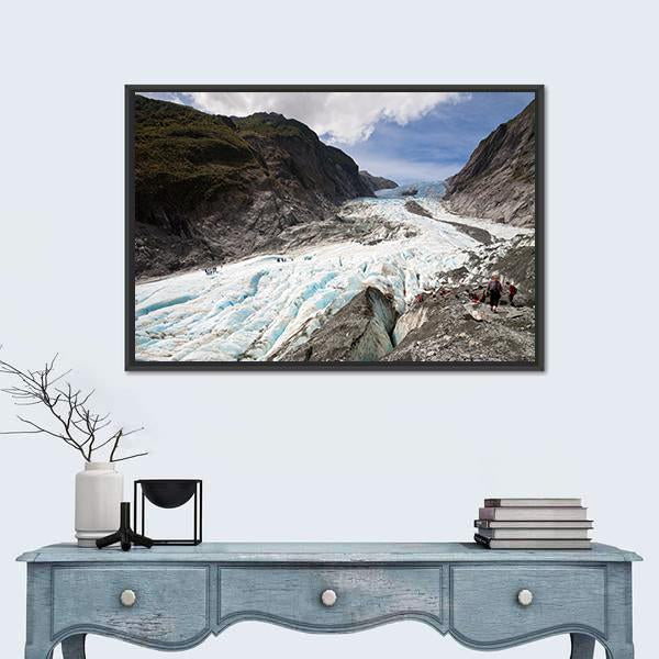 Scenic Landscape At Franz Josef Glacier Canvas Wall Art-5 Horizontal-Gallery Wrap-22" x 12"-Tiaracle