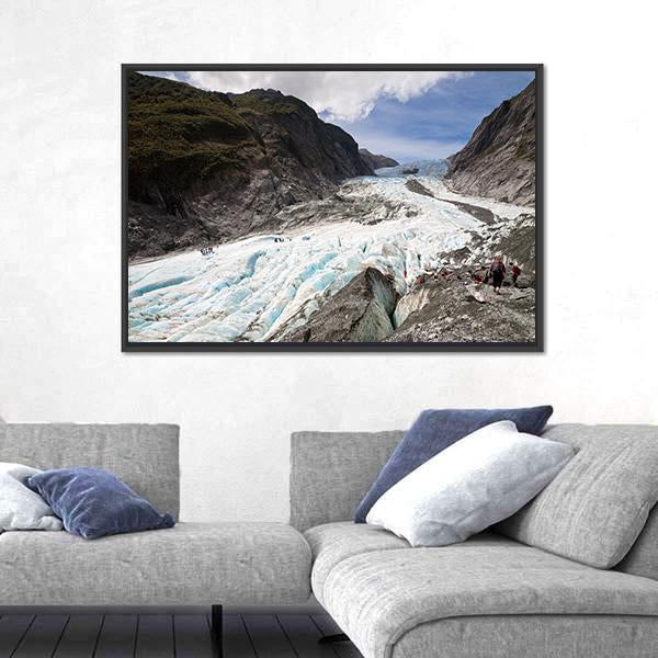 Scenic Landscape At Franz Josef Glacier Canvas Wall Art-5 Horizontal-Gallery Wrap-22" x 12"-Tiaracle