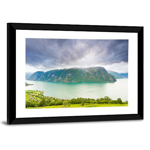 Scenic Nature Landscape Norway Canvas Wall Art-5 Horizontal-Gallery Wrap-22" x 12"-Tiaracle