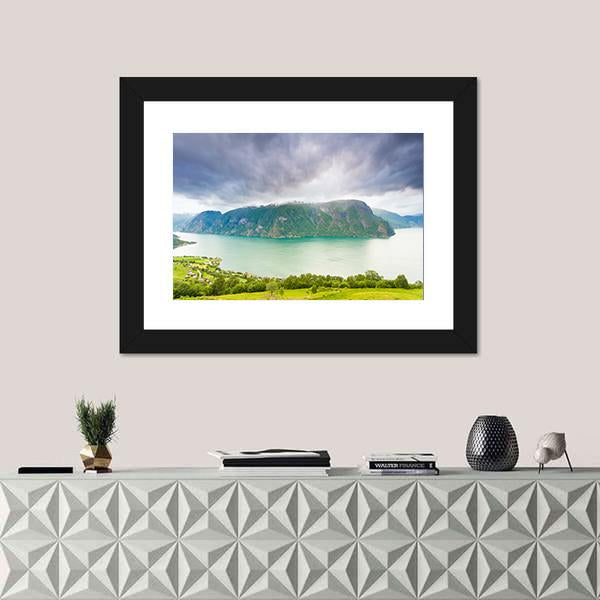 Scenic Nature Landscape Norway Canvas Wall Art-5 Horizontal-Gallery Wrap-22" x 12"-Tiaracle