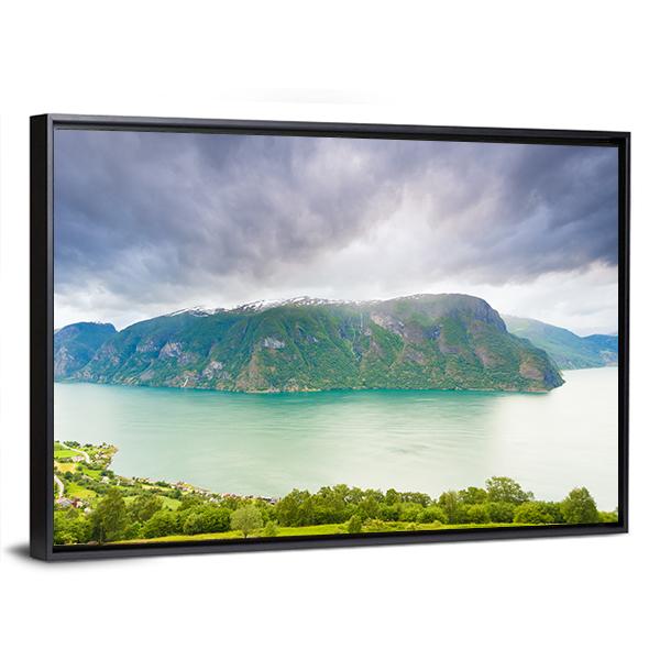 Scenic Nature Landscape Norway Canvas Wall Art-5 Horizontal-Gallery Wrap-22" x 12"-Tiaracle