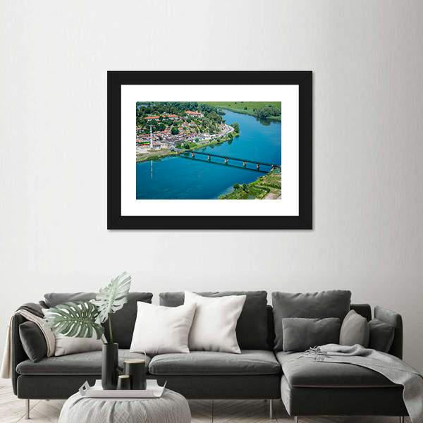 Scenic View From The Fortress Of Rosafa Canvas Wall Art-1 Piece-Framed Print-20" x 16"-Tiaracle