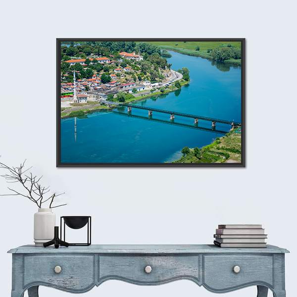 Scenic View From The Fortress Of Rosafa Canvas Wall Art-5 Horizontal-Gallery Wrap-22" x 12"-Tiaracle
