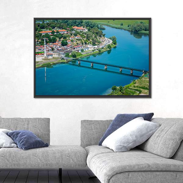 Scenic View From The Fortress Of Rosafa Canvas Wall Art-5 Horizontal-Gallery Wrap-22" x 12"-Tiaracle