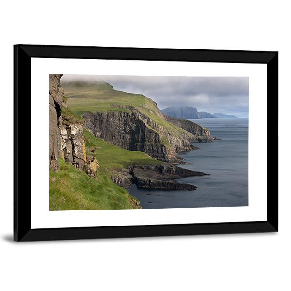 Scenic View Of Coast Of Mykines Canvas Wall Art-5 Horizontal-Gallery Wrap-22" x 12"-Tiaracle