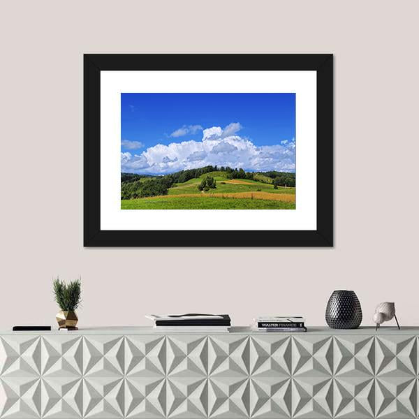 Scenic View Of Suwalszczyzna In Poland Canvas Wall Art-1 Piece-Framed Print-20" x 16"-Tiaracle