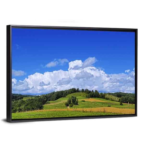 Scenic View Of Suwalszczyzna In Poland Canvas Wall Art-3 Horizontal-Gallery Wrap-25" x 16"-Tiaracle