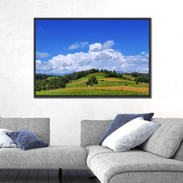 Scenic View Of Suwalszczyzna In Poland Canvas Wall Art-3 Horizontal-Gallery Wrap-25" x 16"-Tiaracle