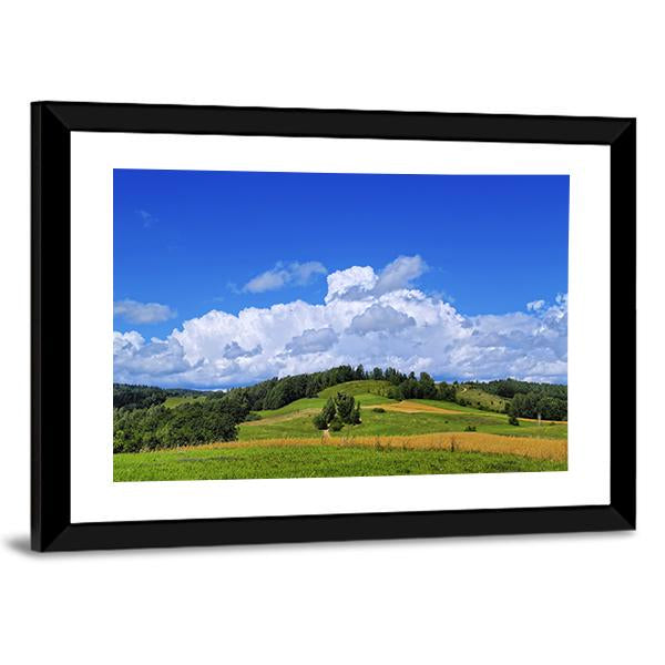 Scenic View Of Suwalszczyzna In Poland Canvas Wall Art-3 Horizontal-Gallery Wrap-25" x 16"-Tiaracle