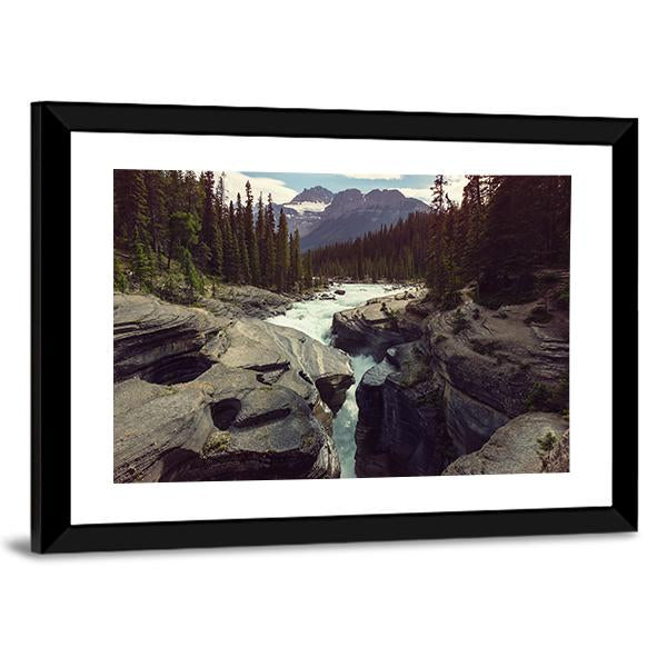 Scenic Views Of Athabasca River Canvas Wall Art-5 Horizontal-Gallery Wrap-22" x 12"-Tiaracle
