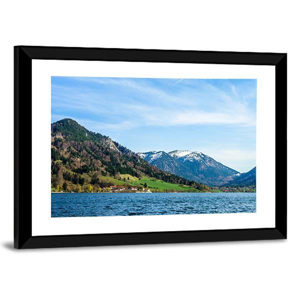 Schliersee Lake In Bavaria Canvas Wall Art-3 Horizontal-Gallery Wrap-25" x 16"-Tiaracle